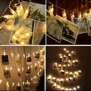 Waterproof LED String 20 Clips Battery Powered